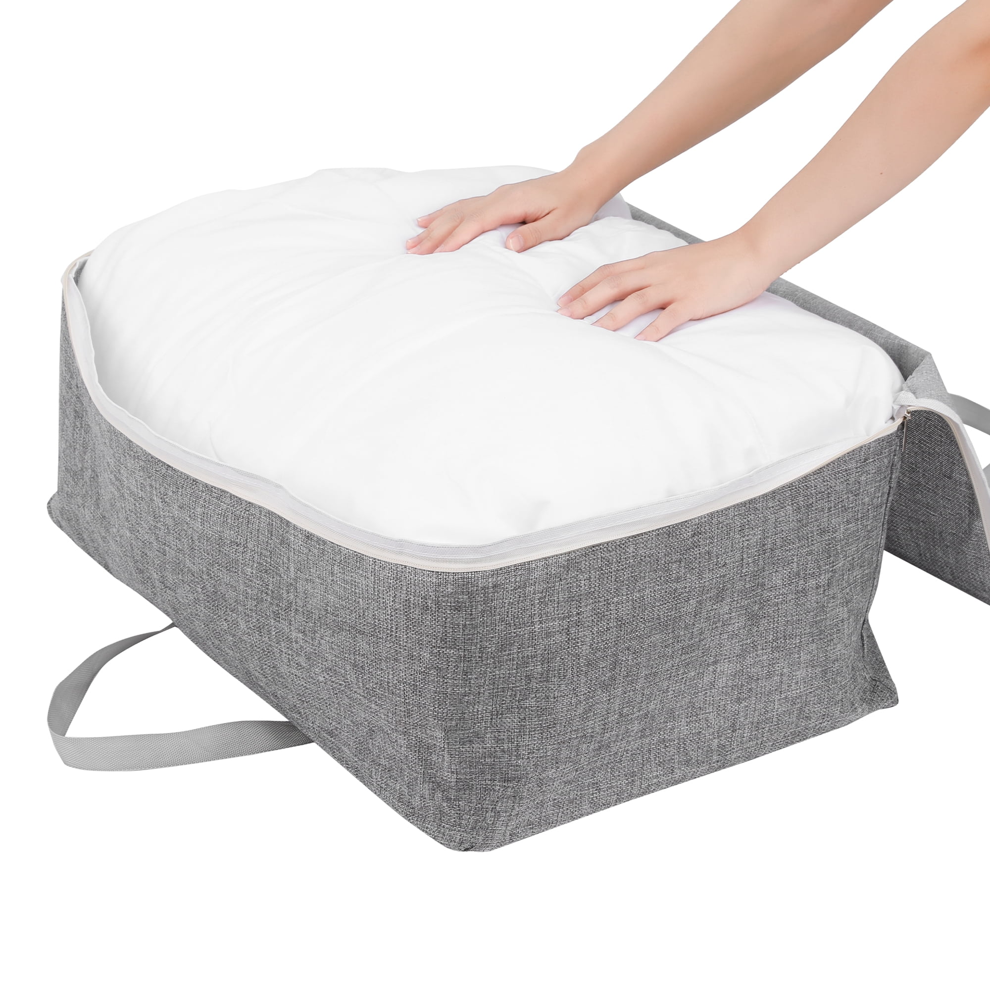 Unique Bargains 1 Pack Clothes Storage Bags Moving Bags Grey 23*9*14.5in
