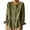 Army Green, variant on Cotton Linen Tops for Women Long Sleeve Peplum Blouses Button Front Crewneck Ruffle Hem Casual Loose Fit Fall Shirts
