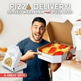 thumbnail image 2 of Zulay Kitchen Double Sided Round Pepperoni Pizza Blanket with Pizza Box Packaging, Novelty Blanket Throw - 60 Inch, 2 of 7