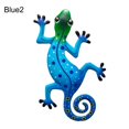 thumbnail image 1 of Décoration Murale en Métal Gecko Coloré Lézard pour Jardin, 1 of 8
