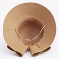 thumbnail image 4 of Women's Back Bow Knot Straw Sun Hat with Split Brim - UPF 50+ UV Protection Foldable Beach Hat, 4 of 5