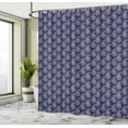 thumbnail image 4 of Ambesonne Paisley Shower Curtain, Oriental Floral Damask Art, 69"Wx75"L, Indigo and Eggshell, 4 of 4