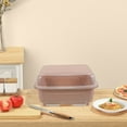 thumbnail image 4 of KAKOWELY Dish Rack With Dust Proof Feature Pink Plastic 1Set For Kitchen Accessories, 4 of 8