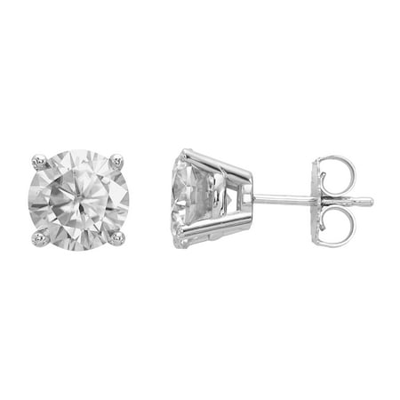Radiant Fire® Certified Lab Grown 1 1/2 Ct Round Diamond Stud Earrings, SI1/SI2 clarity, G H I color, in 14K White
