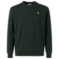 thumbnail image 1 of U.S. POLO ASSN. Sudadera para hombre - Felpa cepillada, cuello redondo, logotipo, mezcla de algodón Verde oscuro M (Medium), 1 of 3