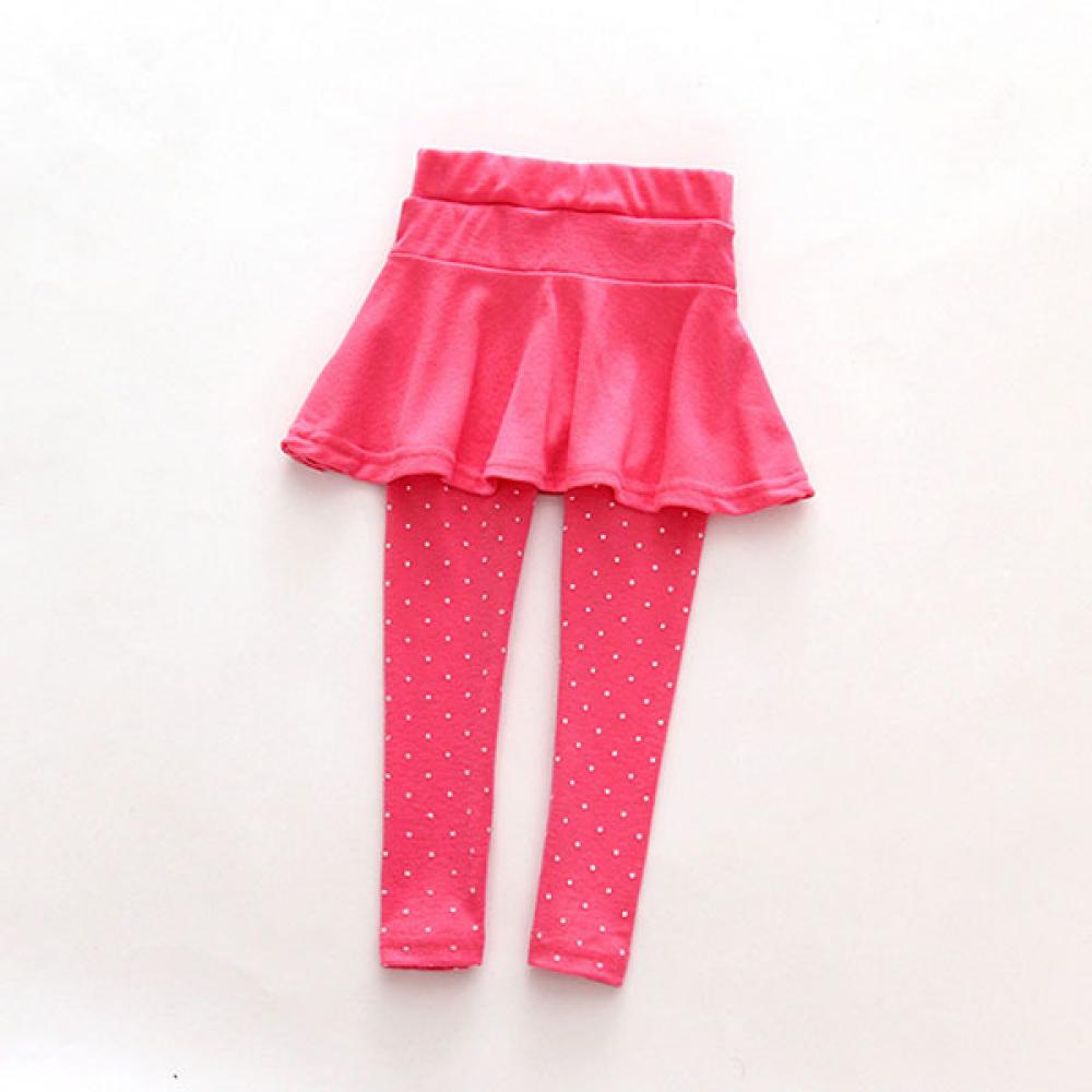 MODNTOGA Kids Baby Girls Footless Leggings with Ruffle Tutu Skirt Pants 2-7Years