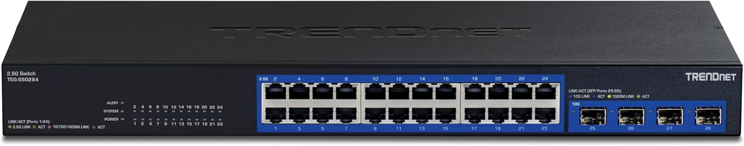 TRENDnet  TEG-S50284 28-Port 2.5G Switch with 10G SFP+ Ports