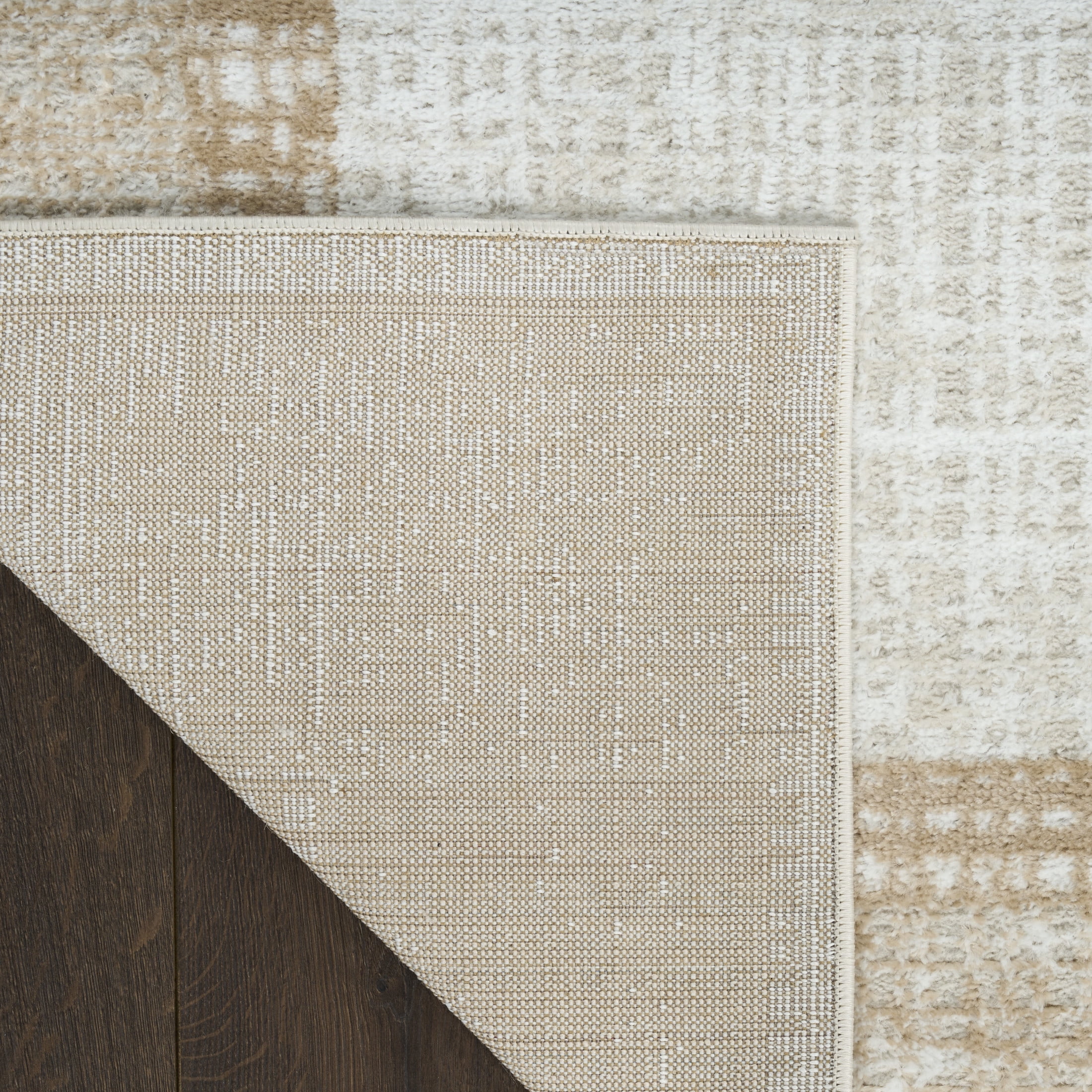 Nourison Dekor 5'3" x 7' Ivory Beige Modern Indoor Rug