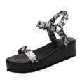 thumbnail image 2 of Sandalias de playa con cuña nueva para mujer Wmkox8yii nm7074, 2 of 8