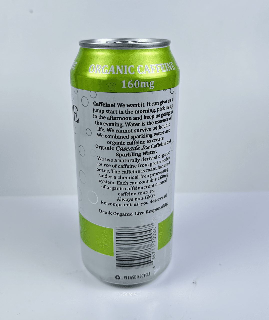 Cascade Ice Caffeine Organic Citrus Twist 16oz Cans (Pack of 12)