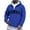 Blue, variant on Hawaii Quarter Zip Pullover Men Long Sleeve Graphic Hooded Sweatshirt Mens Hoodie Fashion Streetwear