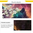 thumbnail image 2 of Dreamtimes 500 PCS Wolf Wooden Jigsaw Puzzles Intellectual Entertainment Educational Puzzles for Adults, Fun Challenging Brain Exercise Family Game Creative Gift for Friends Parents Grandparents, 2 of 7