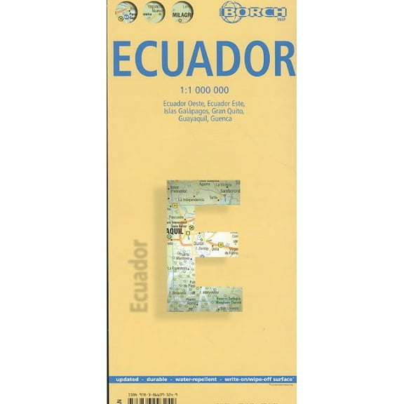 Ecuador Borch Map Folded