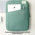 thumbnail image 3 of pitrice Tablet Sleeve Bag Laptop Pouch Soft Computer Handbag Notebook Keyboard Storage Zipper Closure Mouse Organizer Business Green 13.3-14inch, 3 of 7