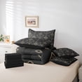 thumbnail image 6 of meiyoeat Vintage Bull Skull 7 Pieces Full Size Bedding Sets For Boys,Retro Aztec Geometric Rhombus Full Size Bed In A Bag For Kids,Black Reversible, 6 of 7