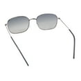thumbnail image 4 of Dad Fashion Retro Classic Small Rounded Rectangle Metal Rim Sunglasses Gunmetal - Smoke, 4 of 4