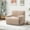 taupe, variant on New 42" Wide Modern Upholstered Oversized Accent Chair, Boneless Single Sofa Chair, Chenille Armchair Comfy Reading Lounge Chair with Deep Seats for Living Room Bedroom Apartment, Dorms, Black