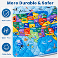 thumbnail image 6 of Beavtaens Baby Play Mat for Floor, Fits 71x59 Playpen, Non-Slip, Soft for Infants, 0-4 Years, Map, 6 of 10