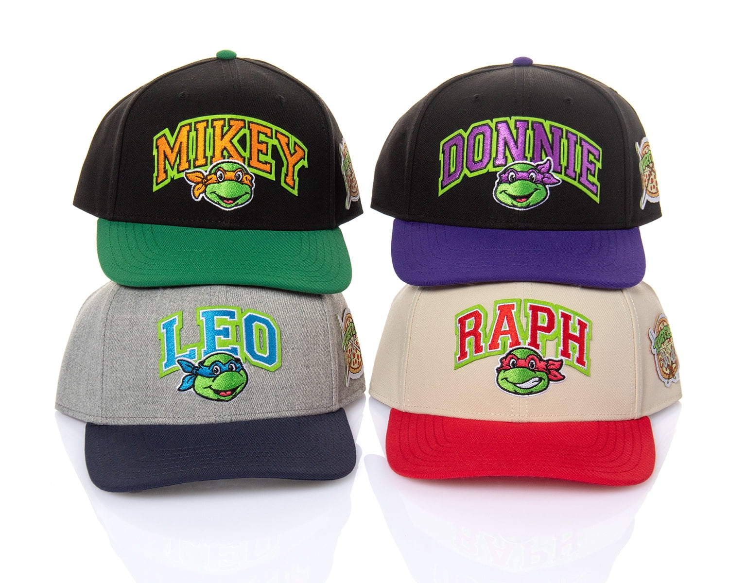Nickelodeon Mens' Teenage Mutant Ninja Turtles Embroidered Classic Precurve Snapback Hat