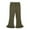 Army Green, variant on FAIWAD Kids Girls Flared Pants Slimming Stretchy Ruffle Bell Bottom Pants Casual Trendy Elastic Waist Leggings
