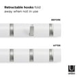 thumbnail image 2 of Umbra Flip Wall Mounted Coat Rack,White, 2 of 6