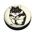 thumbnail image 2 of Waterproof Spare Wheel Cover, Cartoon Black Hamster Pattern Adjustable Wheel Cover For Jeep Trailer RV SUV Car, 14 inch, 2 of 8