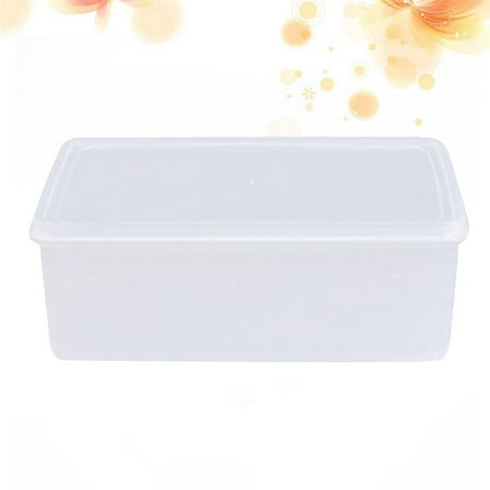 KALLORY Clear Plastic Food Pan with Sealed Crisper Lid, Kitchen Storage Container for Home and Bar Use