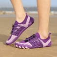 thumbnail image 3 of Dakaela Hike Barefoot Shoes Womens Mens Walking Slip on Sneakers Breathable Beach Pool Swim Flats Purple 7, 3 of 5