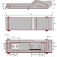 thumbnail image 4 of 2pcs Flexible Rubber Draw Latch, Front Storage Rack Latch Over Center Thermoplastic Elastomer Boat Latch Banmo, 4 of 5