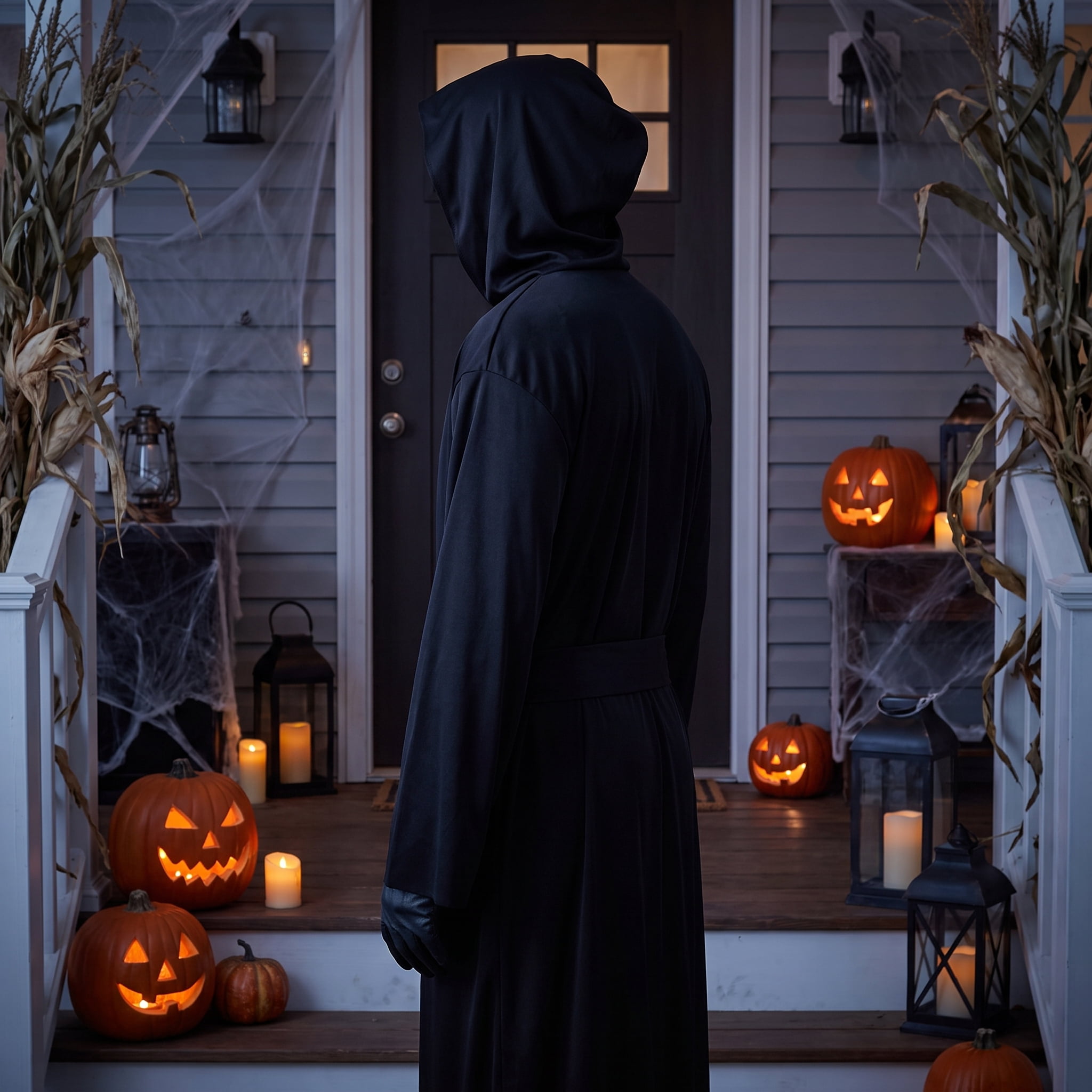 Horror Robe Costume Accessory for Adults, Black, M (32/34), Halloween by Way To Celebrate