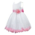 thumbnail image 2 of Lejafay Child Baby Girls Flower Belt Pageant Party Tulle Dress Wedding Bridesmaid Evening Prom Gown Pink 3, 2 of 4