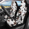 thumbnail image 2 of ZIATUBLE Cow Print Car Bucket Seats Protector Soft Car Seat Covers Front Seats Only Set of 2 Auto Interior Seat Protector Universal Fit Most Cars Women Men Car Decoration Accessories, 2 of 7