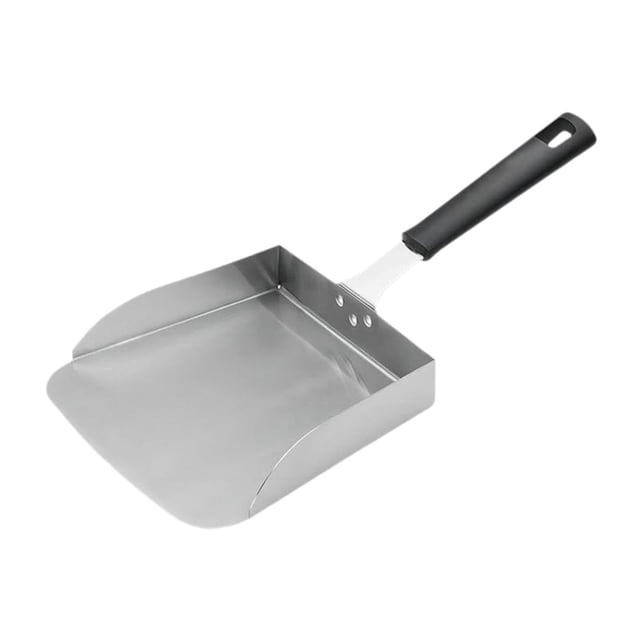 Herramienta de barbacoa de acero inoxidable, multiusos, ahorra espacio, mango cómodo, herramienta para hamburguesas, para bodas, picnics, acampadas al