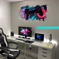 thumbnail image 5 of 3d Gamer Wall Stickers, Gamer Poster Wall Decoration, Boy Bedroom Wall Sticker, Modern Living Room Decoration Wall Stickers, Boy Dorm Wall Sticker, Di, 5 of 5