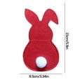thumbnail image 2 of dajkiuy 4 Pack Easter Cutlery Holders,Bunny Silverware Holder,Cute Easter Utensil Cutlery Holders Silverware Bags Utensile Sleeve Rabbit Cutlery Pockets Organizer for Easter Table Decorations Party, 2 of 4