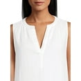 thumbnail image 4 of Time and Tru Women's Cotton Sleeveless Double Cloth Dress, Sizes XS-XXXL, 4 of 5