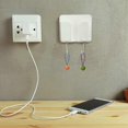thumbnail image 4 of 8 Pcs Mobile Phone Plug Wall Mount Holder with Hooks Self-Adhesive Remote Control Holder for Home B, 4 of 5