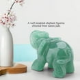 thumbnail image 5 of LYUMO Carved Healing Crystal Elephant Figurine Statue Natural Jade 2 inch Home Decor Furnishing Article (Green Aventurine), 5 of 8