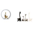 thumbnail image 1 of Estatua de niña,Estatuas de mujeres y niñas,figuritas decorativas elegantes,Estatua de alce y ciervo,Estatua de jirafa de cerámica,adorno moderno para decoración del hogar,Figuras de, 1 of 8