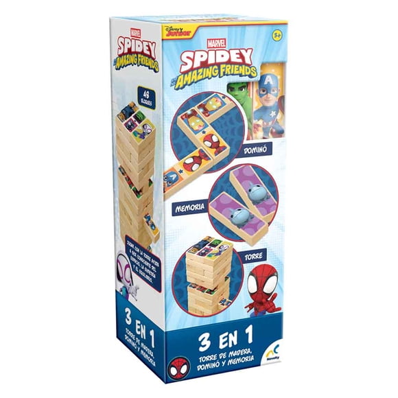 Juego de Mesa Marvel Spidey Torre 3 en 1
