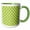 Green/White, variant on 3drose, Green and White Polka Dot Print, 11oz Mug
