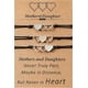thumbnail image 1 of Mother Daughter Bracelets for 2,3, for Mom,Mommy and Me Heart Matching Wish Bracelets Set Women Girls - -, 1 of 4
