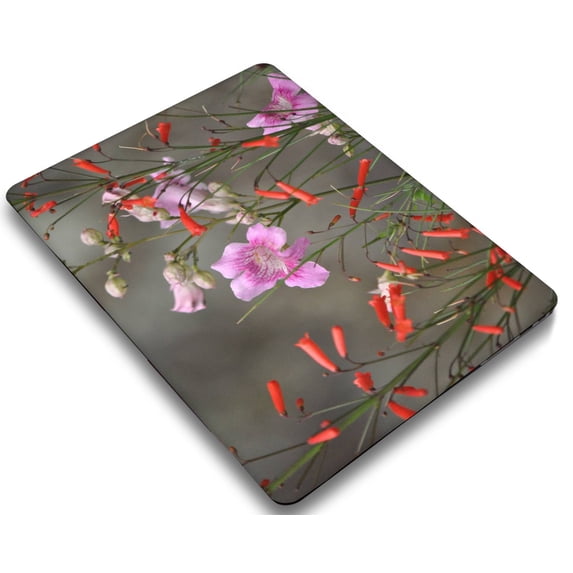 KSK KAISHEK Protective Case Hard Cover Compatible Newest MacBook Pro 15 inchs with Retina Display Touch ID + Black Keyboard Cover Model: A1990/A1707 (Flower 0291)