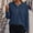 Navy, variant on Free Shipping Womens Fall Hoodies Casual Long Sleeve Drawstring Button Collar Shirts Trendy Lightweight Hooded Sweatshirt
