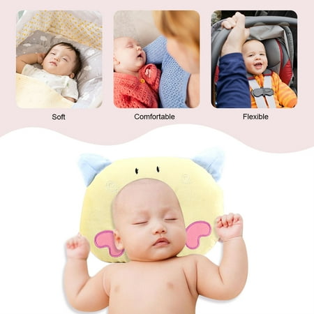 Vgeby Soft Infant Baby Pillow Prevent Support Flat Head Memory