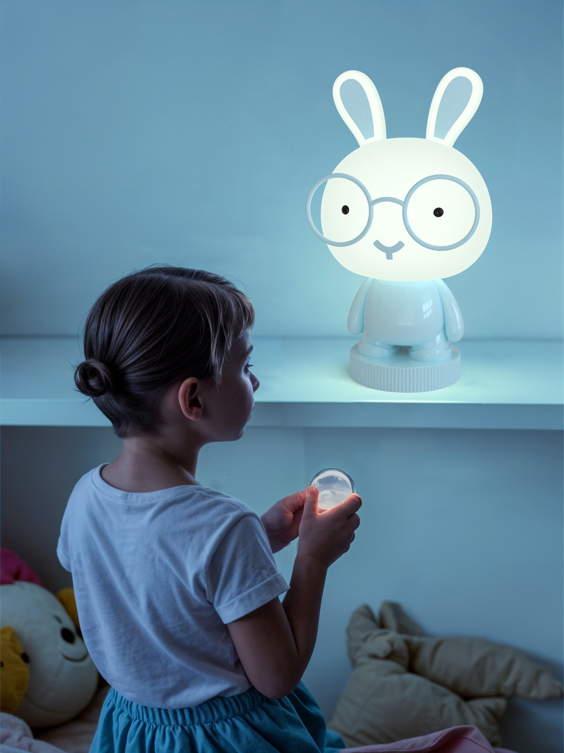 Lumi Pals Kid's Table lamp/ night light Pedestal Bunny