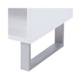 thumbnail image 4 of Contemporary Storage End Table With Metallic Base, Glossy White, 4 of 5