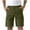 Army Green, variant on Long Cargo Shorts for Men with Multi-Pockets Relaxed Fit Casual Knee Length Button Elastic Waist Work Short Pants Loose Straight Leg Athletic Shorts Army Green XL