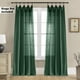 thumbnail image 5 of Cortinas SHINELAND de lino sintético transparente de color verde esmeralda, 213 cm, 2 paneles, 5 of 9