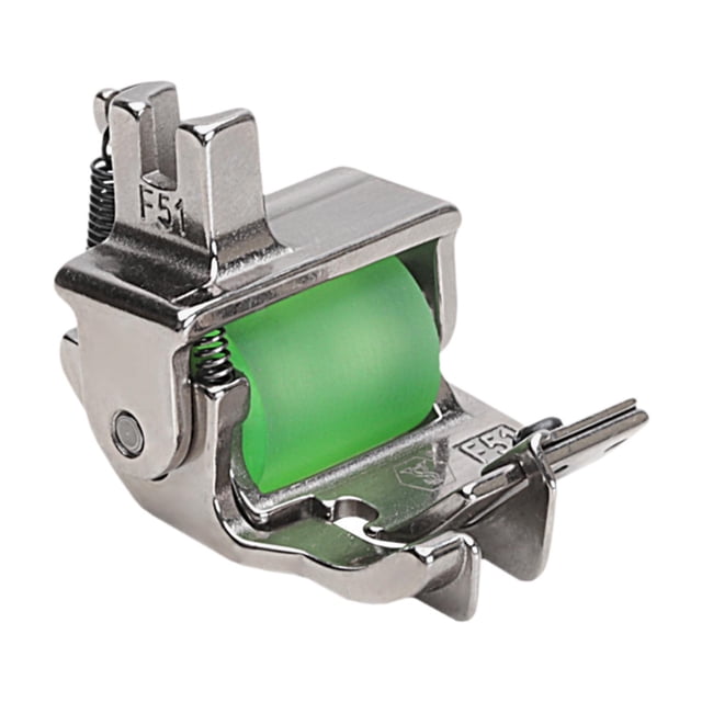 Prensatelas de costura con rodillo, rueda de goma resistente al desgaste y con borde ajustable para piezas de máquinas de coser industriales.